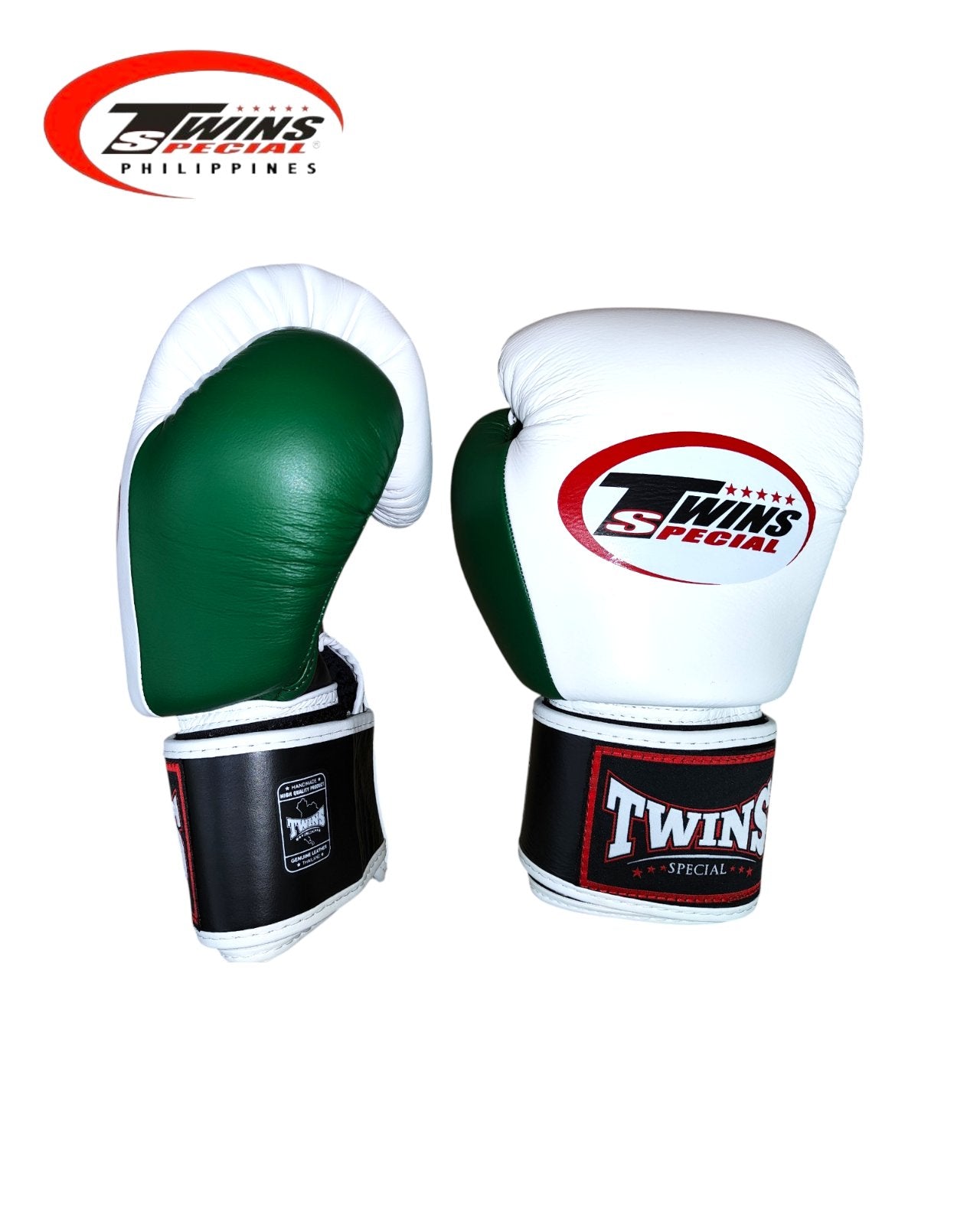Twins Special BGVLA2 Airflow Boxing Gloves [White/Black/Green]