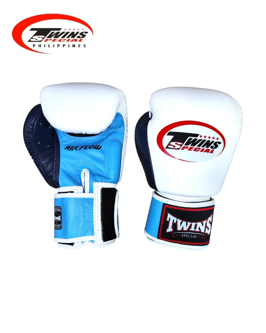 Twins Special BGVLA2 Airflow Boxing Gloves [White/Light Blue/Navy]