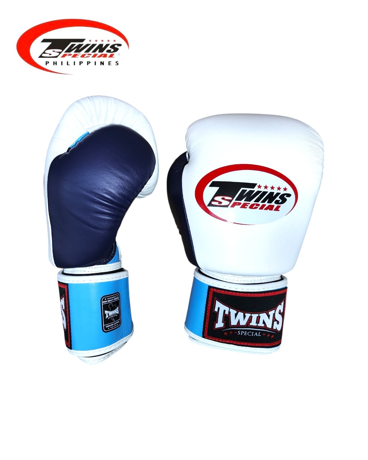 Twins Special BGVLA2 Airflow Boxing Gloves [White/Light Blue/Navy]