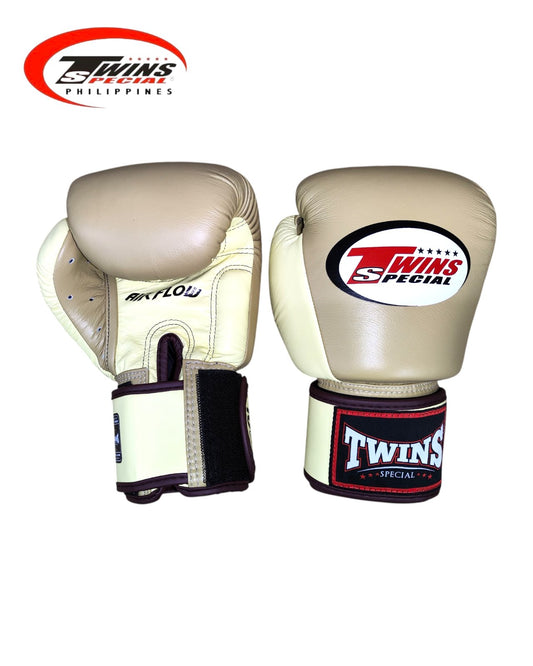 Twins Special BGVLA2 Airflow Boxing Gloves [Brown Latte/Vanilla]