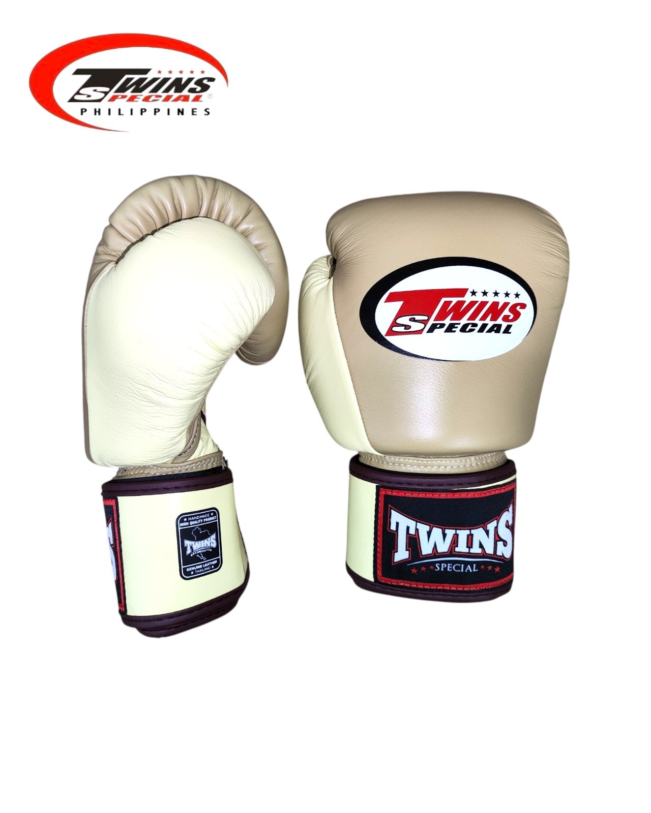 Twins Special BGVLA2 Airflow Boxing Gloves [Brown Latte/Vanilla]