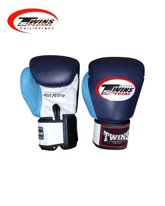 Twins Special BGVLA2 Airflow Boxing Gloves [Navy Blue/White/Light Blue]