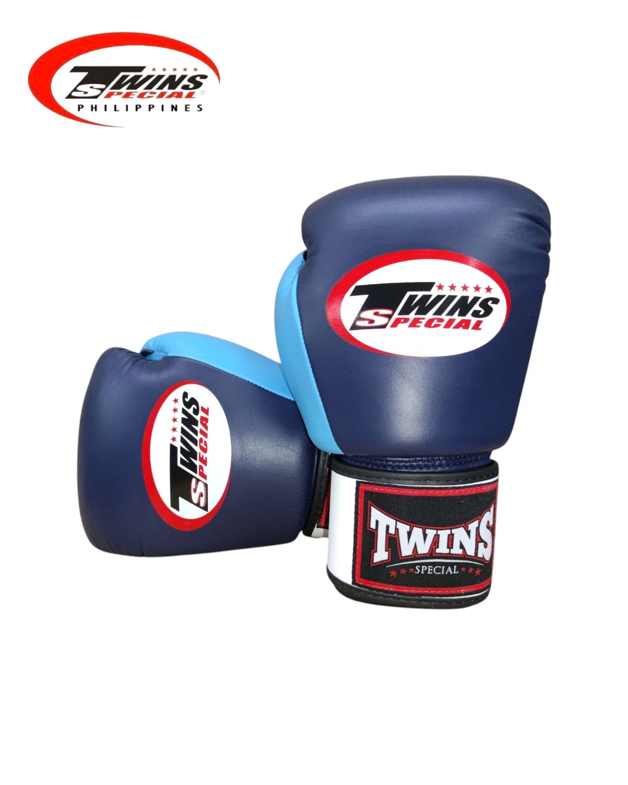 Twins Special BGVLA2 Airflow Boxing Gloves [Navy Blue/White/Light Blue]