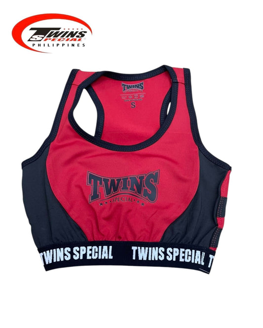 TWINS SPECIAL TSB-3 Performance Crop Top (RED/BLACK)
