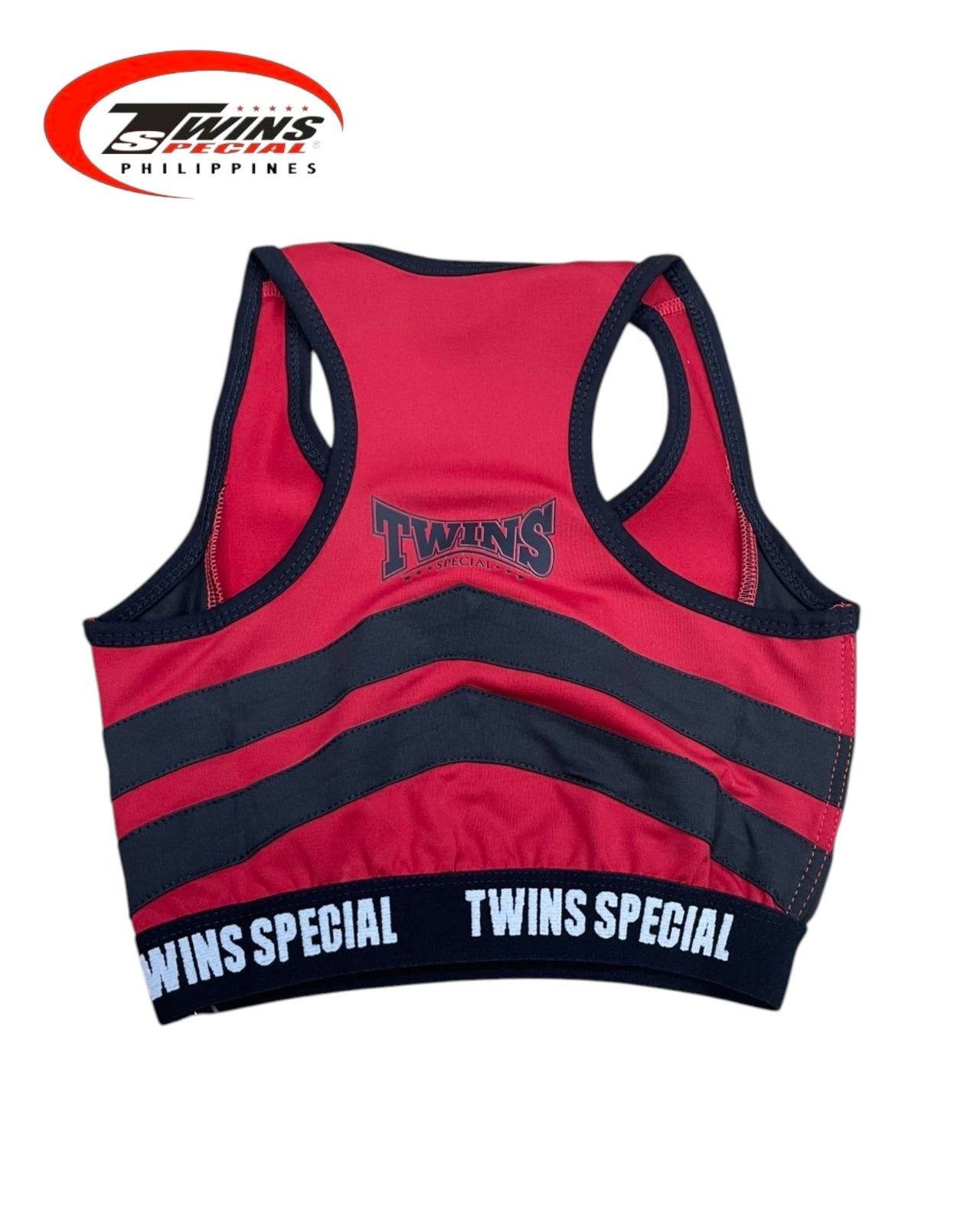 TWINS SPECIAL TSB-3 Performance Crop Top (RED/BLACK)