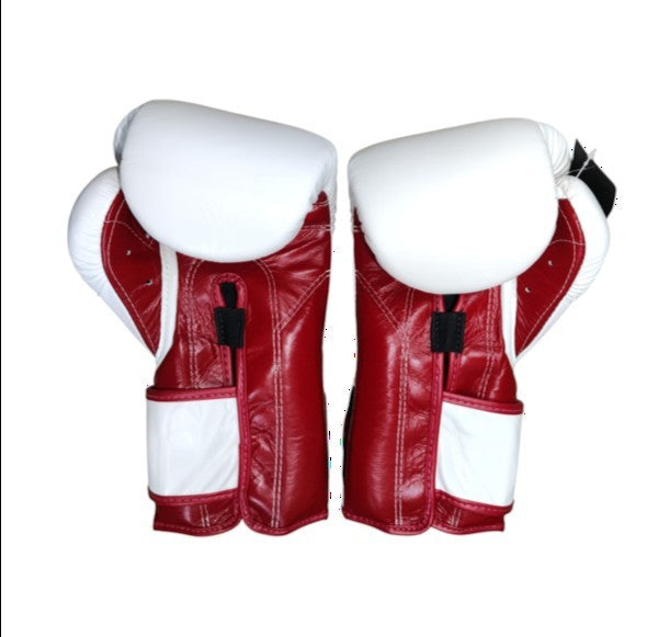 FAIRTEX BGV9 Boxing Gloves [White/Red Palm/Red Piping