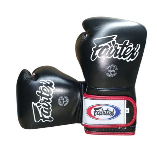FAIRTEX BGV9 Boxing Gloves [Black/Red/White/Red Piping