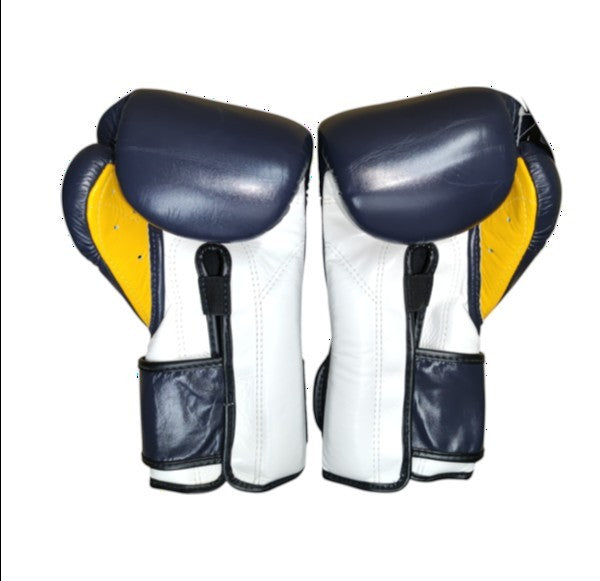 FAIRTEX BGV9 Boxing Gloves [Navy Blue/White/Yellow/Black Piping