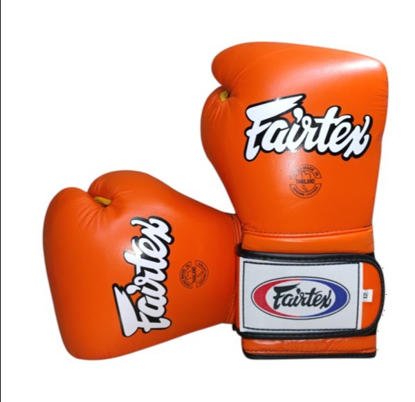 FAIRTEX BGV9 Boxing Gloves [Orange/Yellow/Black Piping