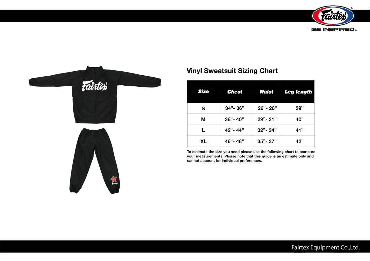 FAIRTEX Vinyl Sauna Suit Black