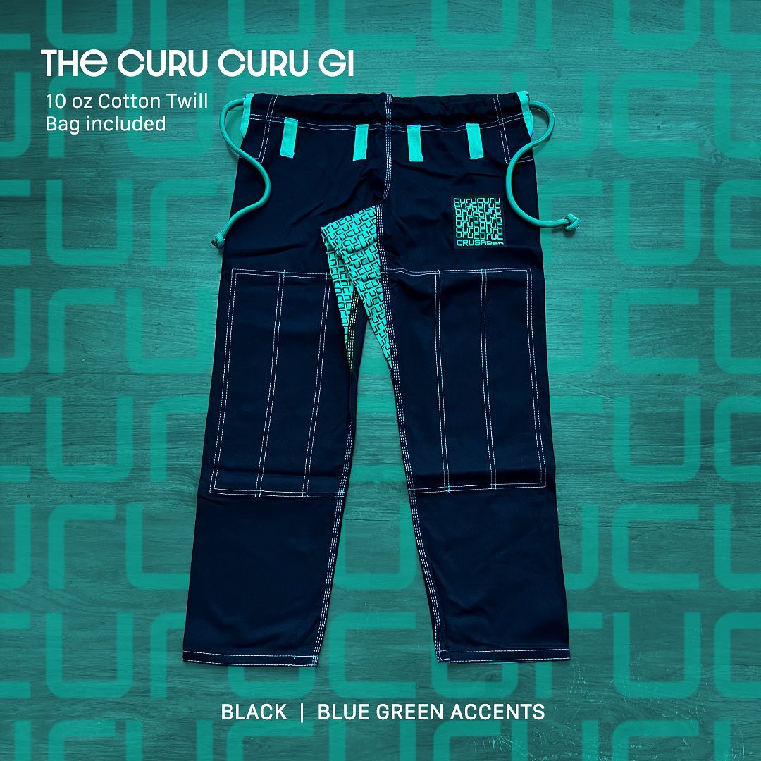 CRUSADER The Curucuru Bjj Gi [Black | Blue Green Accents]