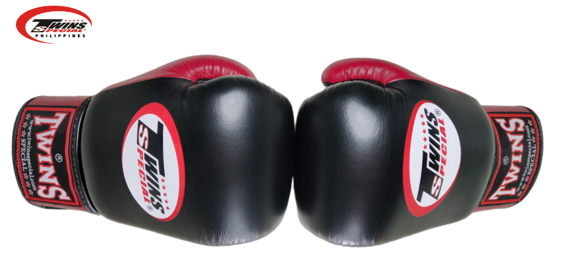 Twins Special BGVLA2 Airflow Boxing Gloves [Black/Maroon]