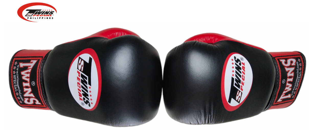 Twins Special BGVLA2 Airflow Boxing Gloves [Black/Red]