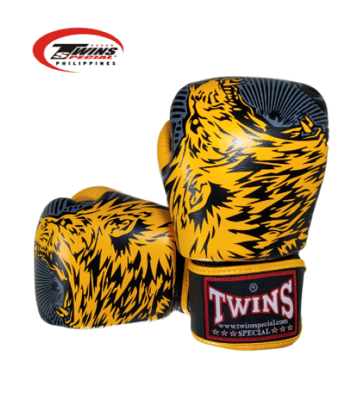 Twins Special Fancy Boxing Gloves Yellow Wolf
