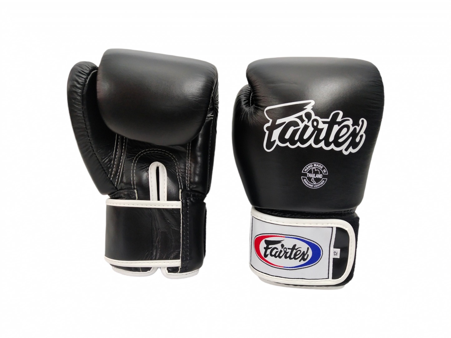 FAIRTEX BGV1 Boxing Gloves [Black/White Piping]