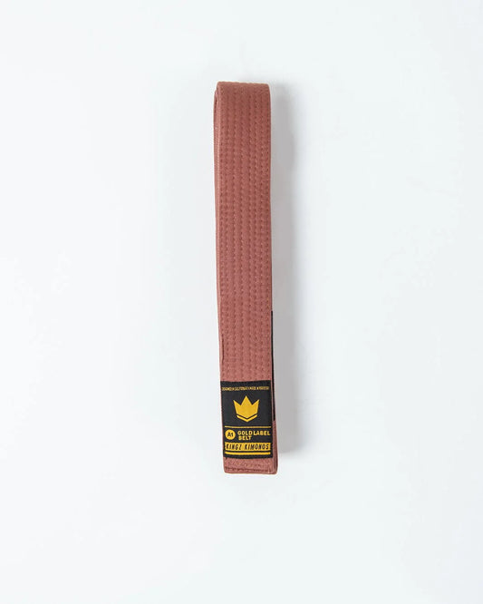 KINGZ Gold Label V2 Jiu Jitsu Belts - Brown
