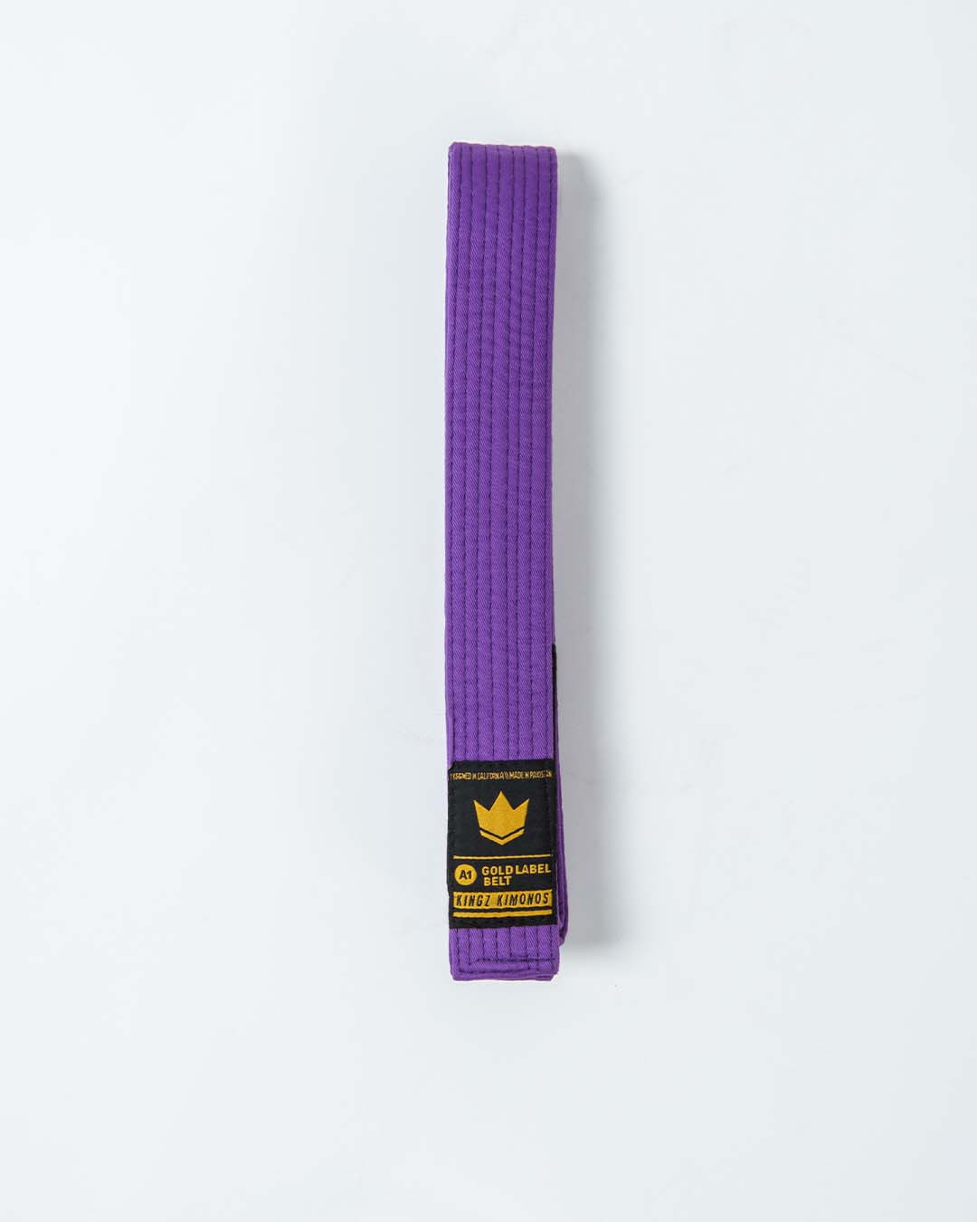 KINGZ Gold Label V2 Jiu Jitsu Belts - Purple