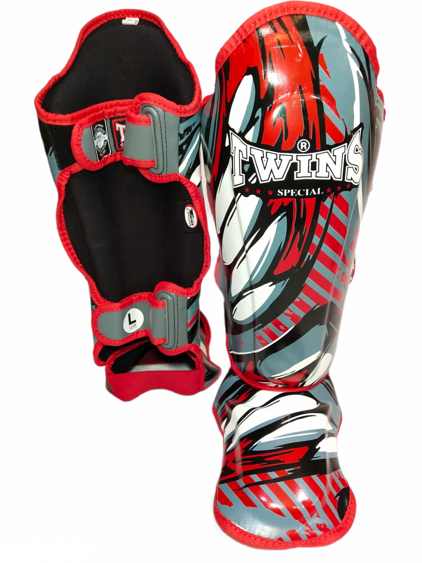 TWINS SPECIAL FSGL10-55 Genuine Leather Shin Guards [Demon]