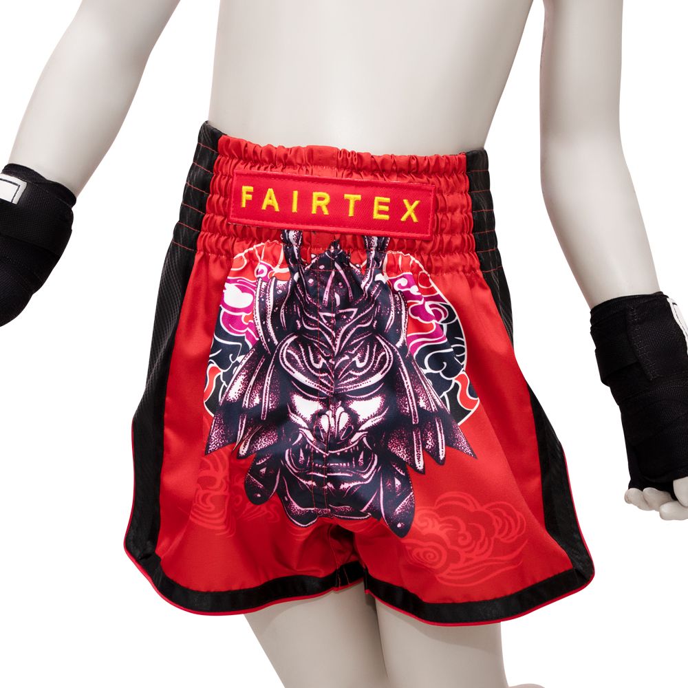 Fairtex Muaythai Shorts for KIDS - BSK2108 "Silent Warrior"