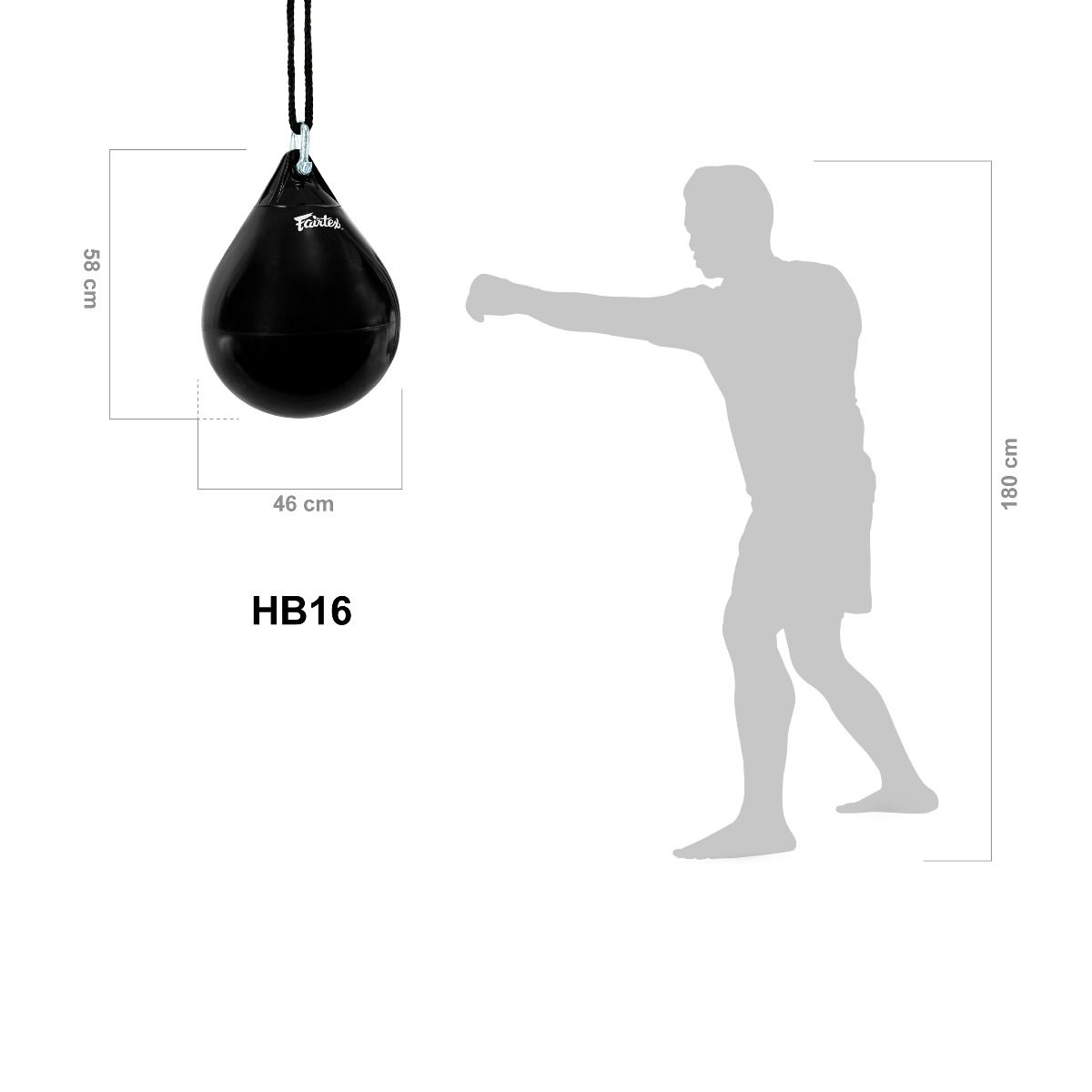 FAIRTEX HB16 Aqua Punching Bag [UNFILLED]
