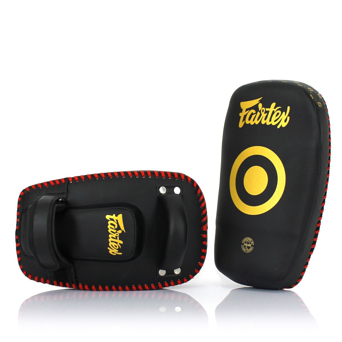 FAIRTEX KPLC6 Light Weight Thai Kick Pads Black/Gold
