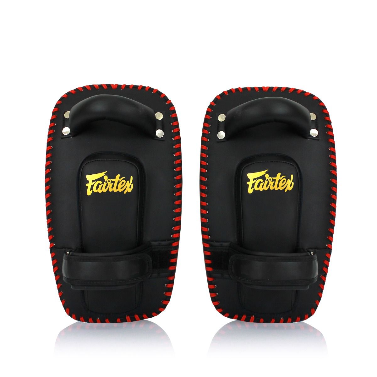 FAIRTEX KPLC6 Light Weight Thai Kick Pads Black Gold K1 Extreme Sportshop