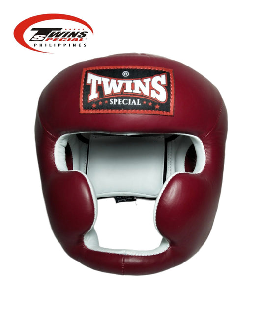 TWlNS SPECIAL Boxing / Muaythai Headgear [Maroon]