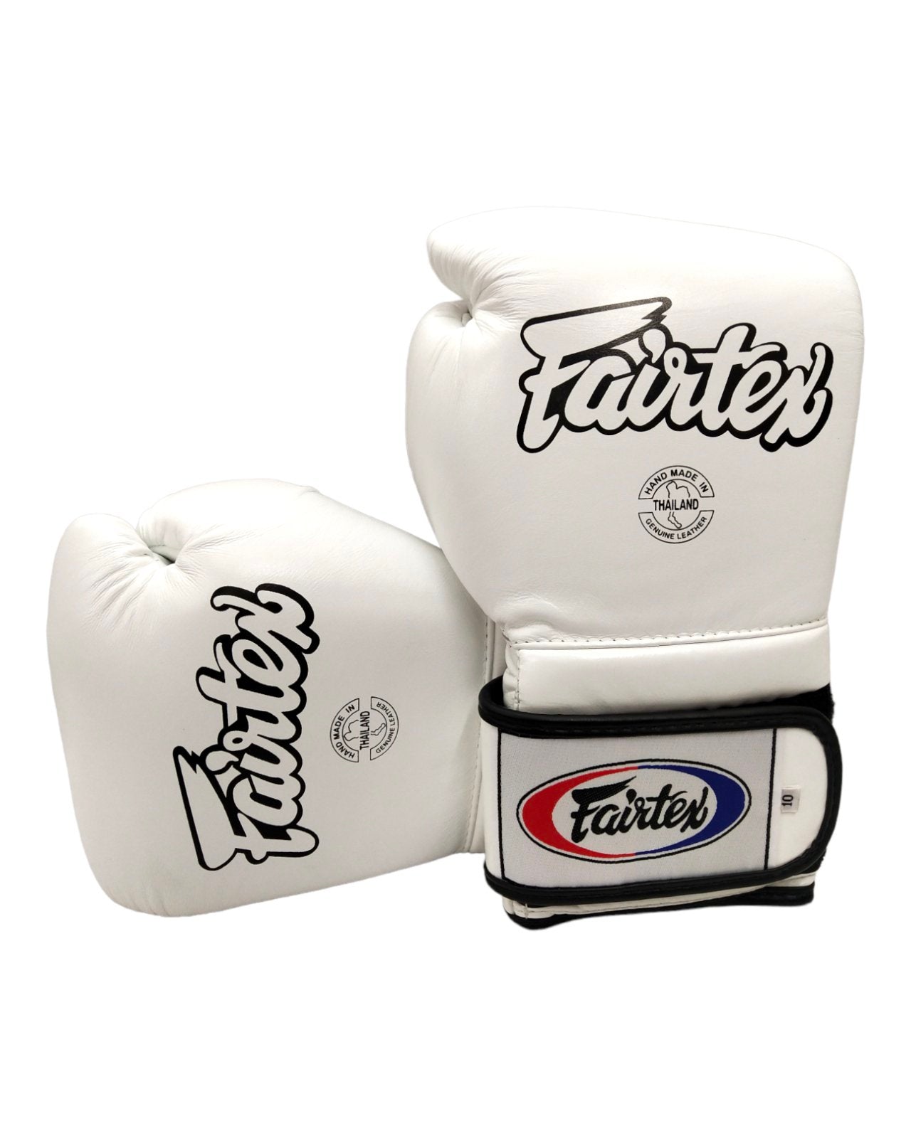 FAIRTEX BGV9 Boxing Gloves [White/Black Piping]